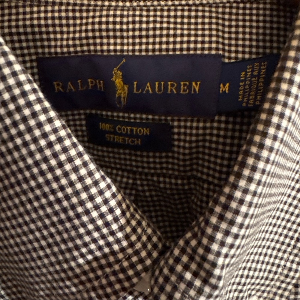 Ralph Lauren Navy and White Gingham Shirt